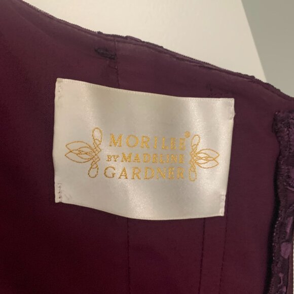 Morilee by Madeline Gardner Eggplant Gown size 14 - Picture 7 of 9